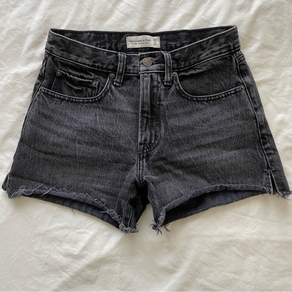 Abercrombie Mid-rise Boyfriend Denim Shorts
